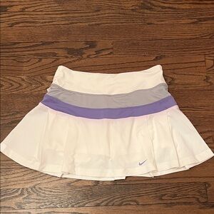 Nike Women's White and Lavender Skater Skirt